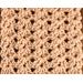 Close-up of a shell scarf showing details of pattern