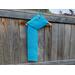 Another pic of a blue V-stitch Crochet Scarf Pattern.
