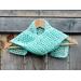Yet another pic of the display for the Diagonal Crochet Scarf pattern.