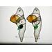 Two Ghost with Pumpkin on light box- light on.