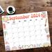 Vintage School September Calendar