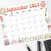 Vintage School September Calendar
