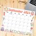 Vintage School September Calendar