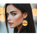 Fashion jewelry, earrings made of paper, handcrafted 
