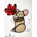 Fall Mouse on light box- light on.