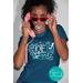 Women's Rights Vote Blue Shirt - Vote Like a Girl Feminist Shirt for Women's Rights