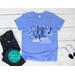Women's Rights Vote Blue Shirt - Vote Like a Girl Feminist Shirt for Women's Rights
