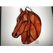 Quarter Horse in Light Chestnut, shown on light box- light on.