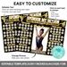 Black and Gold Gymnastics Donation Calendar Editable