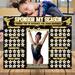 Black and Gold Gymnastics Donation Calendar Editable