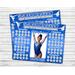 Bright Blue Gymnastics Donation Calendar Template