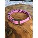 Adorable little collar, pink & purple with a pink & purple multi color cord. Adjustable from 13" to 15.5", 1/2” biothane adapter.