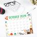 Fall Colors Cute Animal Calendar