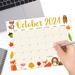 October Fall Animals Calendar
