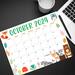 Fall Colors Cute Animal Calendar