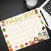 October Fall Animals Calendar