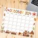 Cute Autumn Animals Calendar