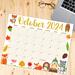 October Fall Animals Calendar