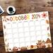 Cute Autumn Animals Calendar