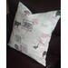 Beige Square Accent Throw Pillow Handmade 20" x 20"