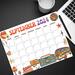 Cute Retro September 2024 Calendar Groovy Design