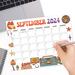 Cute Retro September 2024 Calendar Groovy Design