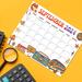 Cute Retro September 2024 Calendar Groovy Design