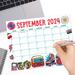 Groovy September 2024 Printable Calendar Retro Theme