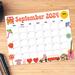 September 2024 Cute Retro Groovy Calendar Printable