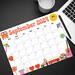 September 2024 Cute Retro Groovy Calendar Printable