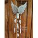 Little Angel Feathers Wind Chime- in white.