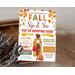 Editable Fall Pop-Up Shop Flyer Printable Template