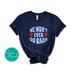 Women's Rights Vote Blue Shirt - We Won't Ever Go Back, Harris 2024 short-sleeve shirt