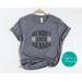 Women's Rights Vote Blue Shirt - We Won't Ever Go Back, Harris 2024 short-sleeve shirt