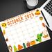 October 2024 Harvest Theme Cute Calendar Printable