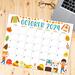 Fall Harvest October 2024 Printable Calendar
