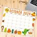 October 2024 Harvest Theme Cute Calendar Printable