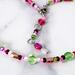 Beaded necklace, with extender chain.