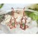 Jade and Copper Large Dangle Earrings