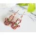 Jade and Copper Large Dangle Earrings