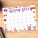 Vintage October 2024 Groovy Calendar Printable