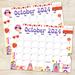 Vintage October 2024 Groovy Calendar Printable