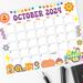 Groovy Retro October 2024 Calendar Printable