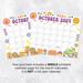 Groovy Retro October 2024 Calendar Printable