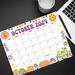 Groovy Retro October 2024 Calendar Printable
