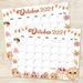 Retro Groovy October 2024 Printable Calendar