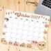 Retro Groovy October 2024 Printable Calendar