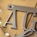 Close up of raw steel on our Great Dane metal wall decor.