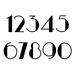 Modern house number examples