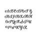 Script monogram letter examples.